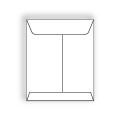 Open End Catalog Envelopes, 5 inch x 7-1/2 inch, 24#, White Kraft, Center Seam (Box of 500)